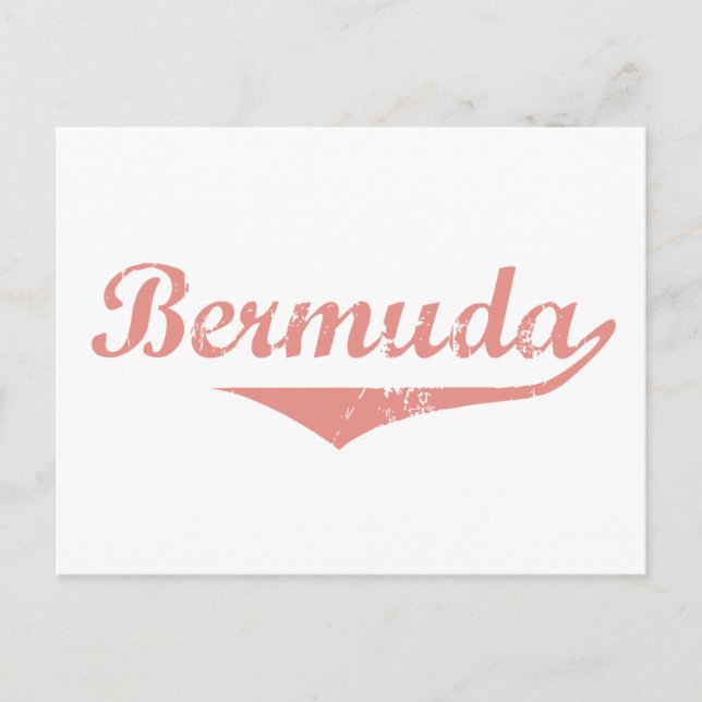 Carte Postale Style de révolution des Bermudes (Devant)