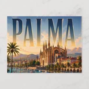 Carte Postale 🌴 Style de ville côtière moderne de Palma 🌴