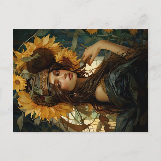 Carte Postale Style Deluxe Sunflower Maiden (Devant)