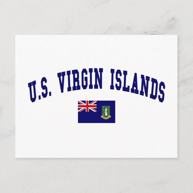 Carte Postale Style des îles Vierges américaines (Devant)