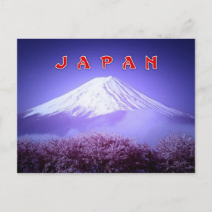 Carte Postale Style du Mont Fuji au Japon
