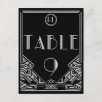 Style Gatsby Art Déco Noir Tableau Numéro 9