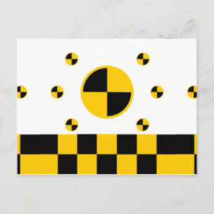 Carte Postale Style gras des marqueurs de test d'écrasement