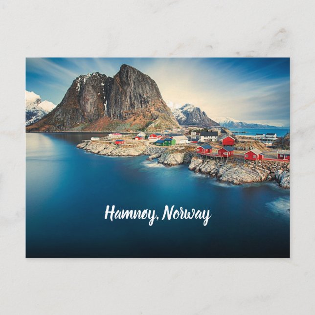 Carte Postale Style Hamnøy Norvège (Devant)