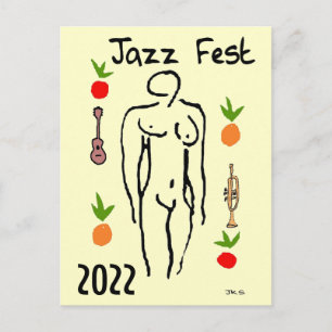 Carte postale Style Jazz Fest Matisse