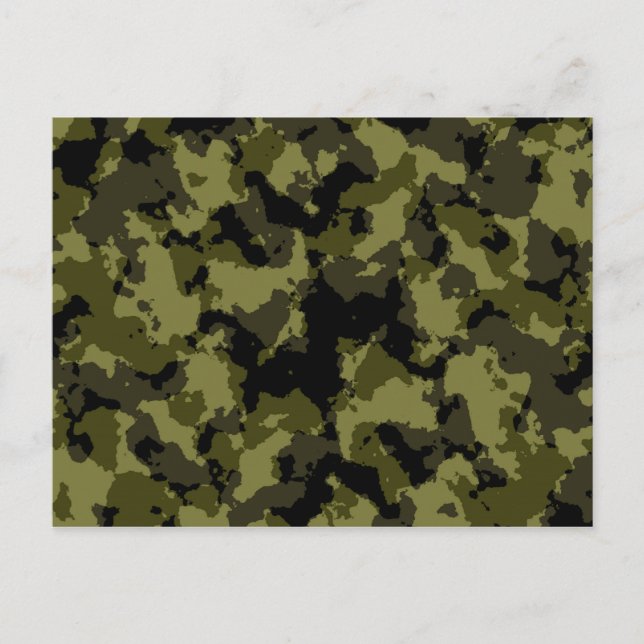 Carte Postale Style militaire camouflage (Devant)