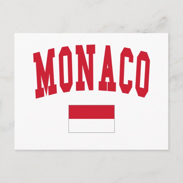 Carte Postale Style Monaco (Devant)