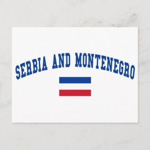 Carte Postale Style Serbie et Monténégro