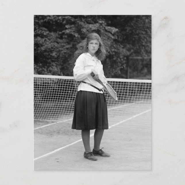 Carte Postale Style tennis des années 1920 (Devant)
