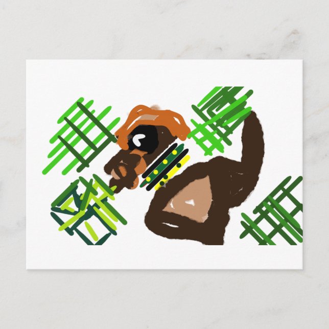 Carte Postale Style Terrier st Patrick irlandais (Devant)