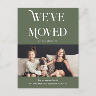 Carte Postale Style Type Nous Avons Déménagé Nouvelle Adresse Ph