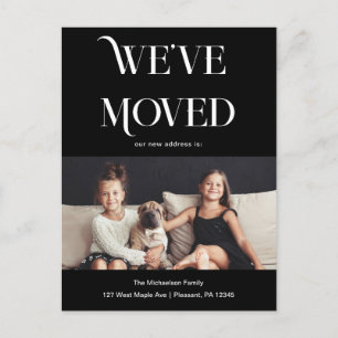 Carte Postale Style Type Nous Avons Déménagé Nouvelle Adresse Ph