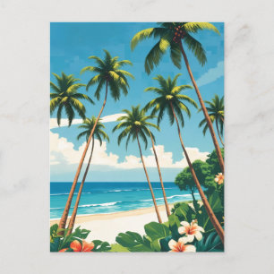 Carte Postale Style Vintage Aloha de voyage hawaïen d'Hawaï