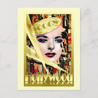 Carte Postale Style Vintage Hollywood Retro