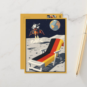 Carte Postale Style WPA Humoristique sur le thème de l'Allemagne