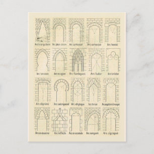 Carte Postale Styles des arcs