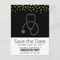 Stylish Graduation Party Stethoscope Enregistrer l