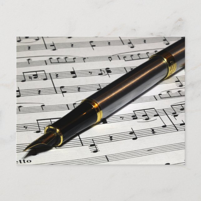 Carte Postale Stylo Fontaine (Devant)