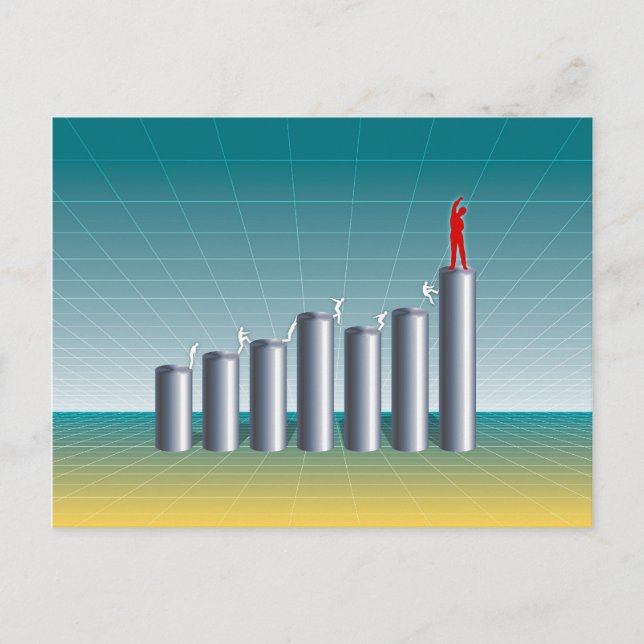Carte Postale Succès de l'entreprise (Devant)