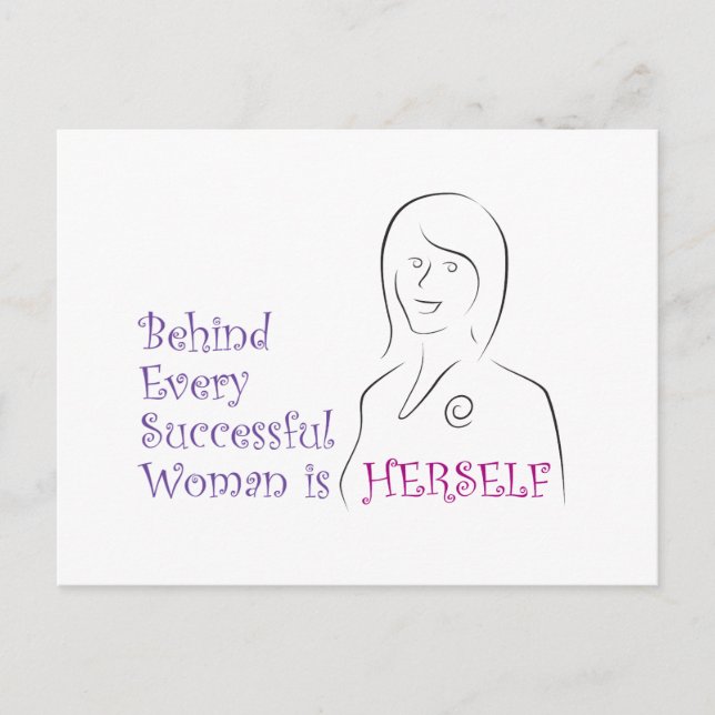 Carte Postale Successful Woman (Devant)