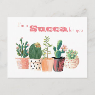 Carte postale succulente - je suis un Succa pour