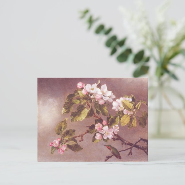 Carte Postale Succursale en fleurs de cerisier (Debout devant)