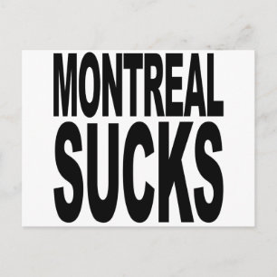 Carte Postale Sucks de Montréal