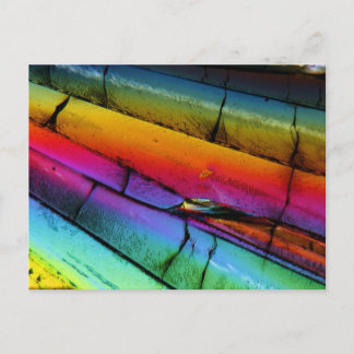 Carte Postale Sucre au microscope