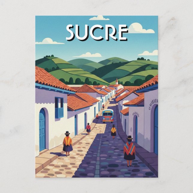 Carte Postale Sucre Bolivia Voyage (Devant)