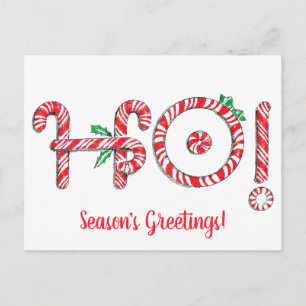 Carte Postale Sucre de canne Ho ! Ho ! Ho ! Noël mou