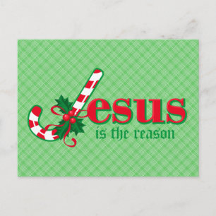 Carte postale sucre de canne Jesus