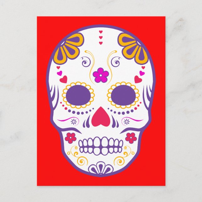 Carte Postale sucre skullz : 1 (Devant)