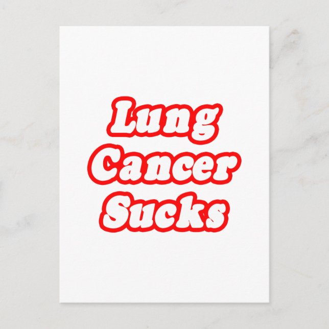 Carte Postale Sucres de cancer du poumon (Devant)