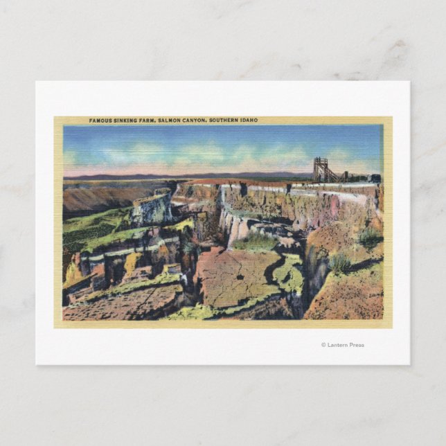 Carte Postale Sud de l'Idaho - Célèbre ferme en Saumon (Devant)