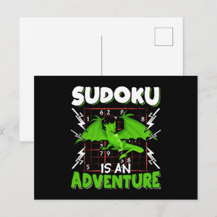 Carte Postale Sudoku est un amateur de puzzle d'aventure