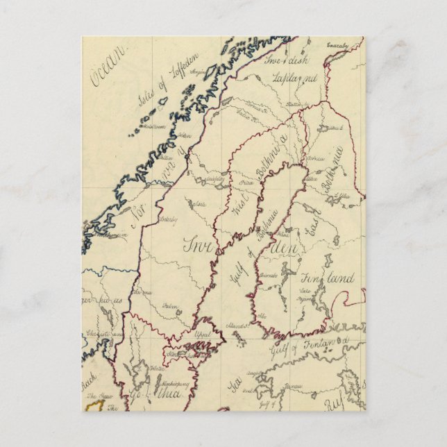 Carte Postale Suède, Danemark, Norvège 2 (Devant)