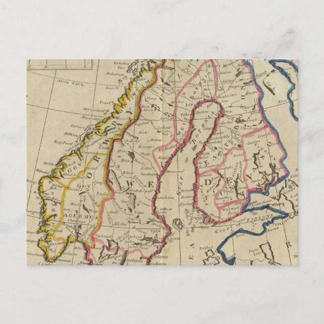 Carte Postale Suède, Danemark, Norvège et Finlande 2 (Devant)