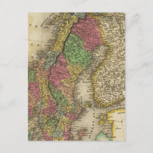 Carte Postale Suède et Norvège