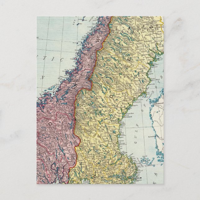 Carte Postale Suède et Norvège 5 (Devant)