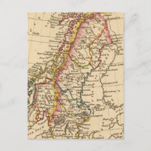 Carte Postale Suède, Norvège 2