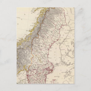 Carte Postale Suède, Norvège, Danemark 3