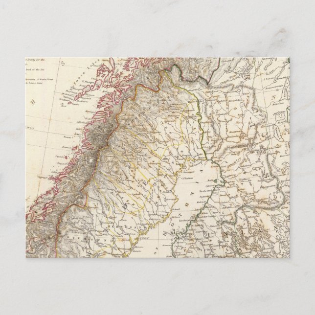 Carte Postale Suède & Norvège, Nord, Russie (Devant)