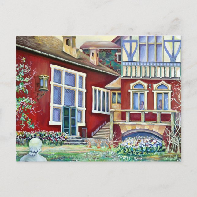 Carte Postale Suède, Paysage Traditionnel (Devant)