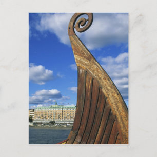 Carte Postale Suède, Stockholm, port, depuis Gamla Stan,