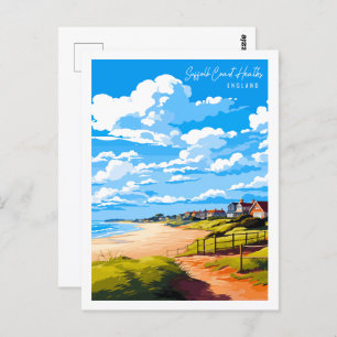 Carte Postale Suffolk Coast Heaths Angleterre lieu de voyage vin