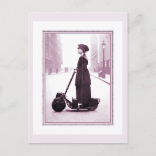 Carte Postale Suffragette 1916 de l'histoire du cyclisme sur un