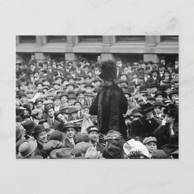 Carte Postale Suffragette Touche La Rue : début des années 1910 (Devant)