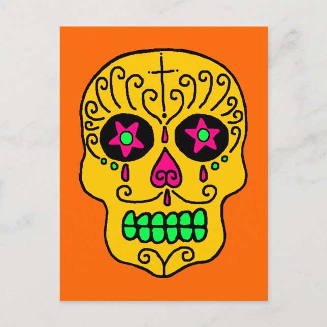 Carte Postale Sugar Skull Man (Devant)