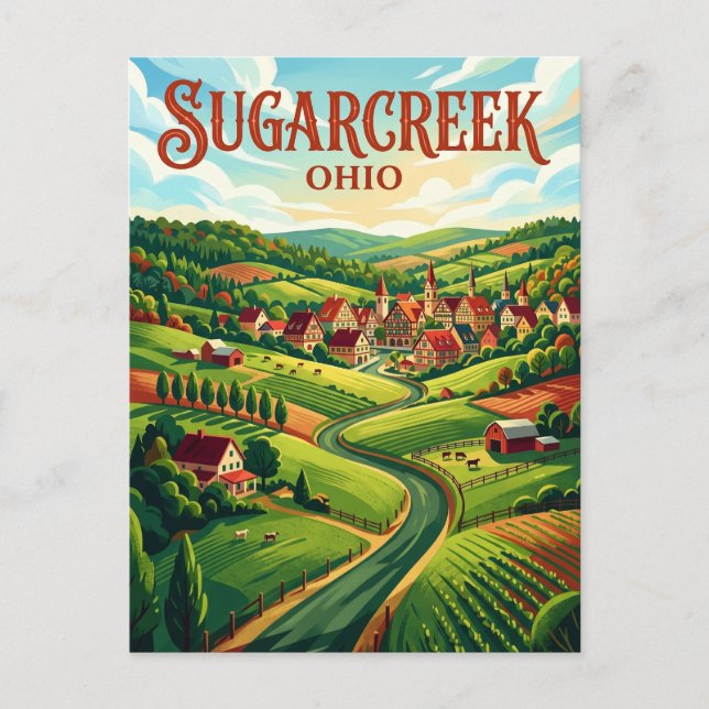 Carte Postale Sugarcreek USA (Devant)