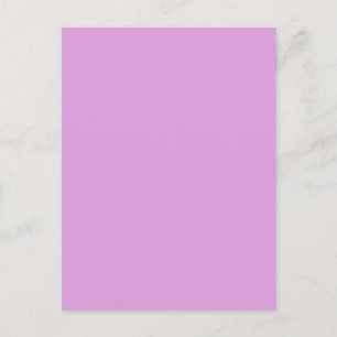 Carte Postale Sugarplum Lavender Purple Solid Color Arrière - pl